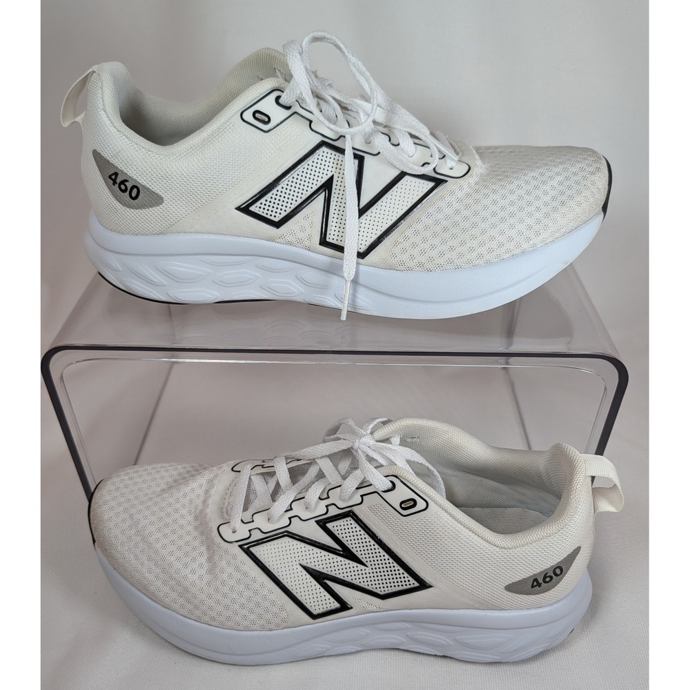New Balance 460 v4 Mens Running Shoes White Black Size 9
